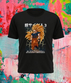 Camiseta Estampada - Goku Super Saiyajin 3