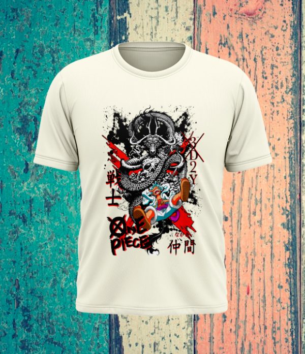 Camiseta Estampada - One Piece (Lufy , Zoro, Choper)