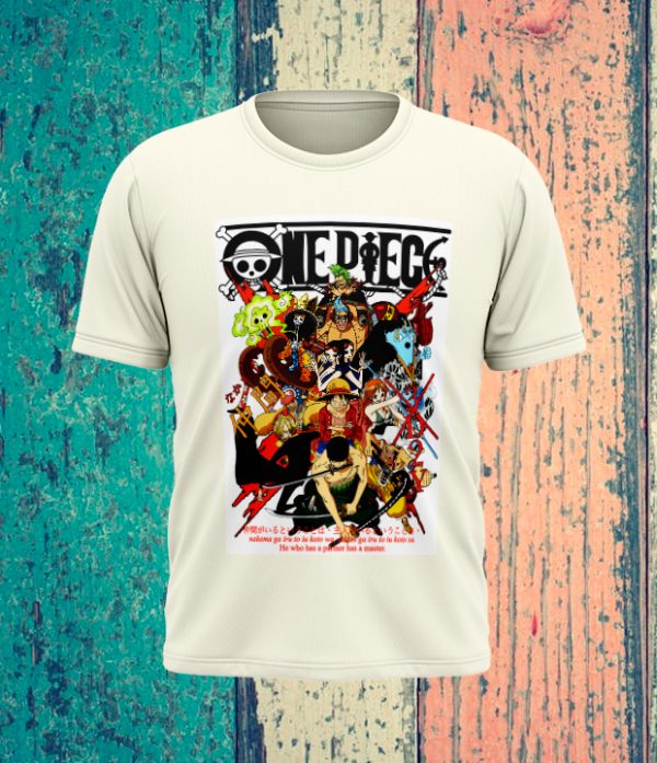 Camiseta Estampada - One Piece (Lufy , Zoro, Choper)