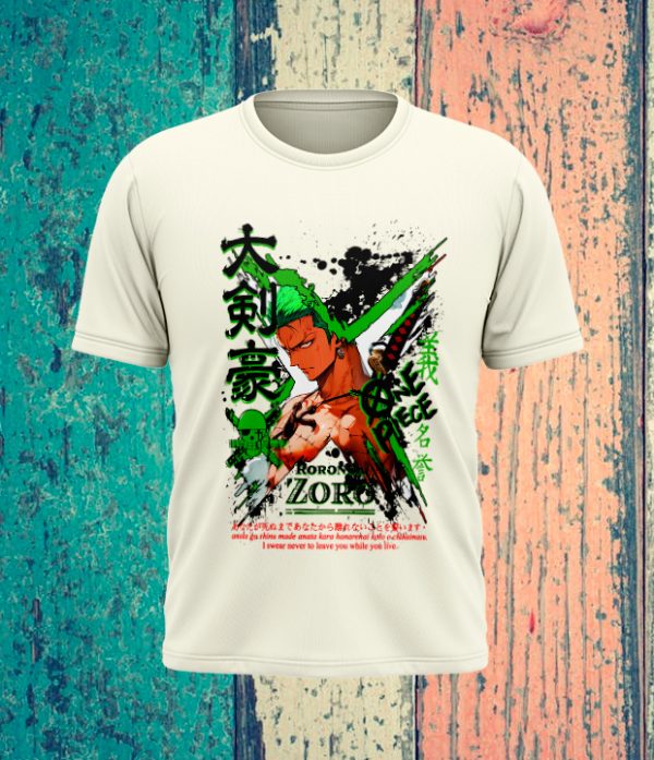 Camiseta Estampada - One Piece (Lufy , Zoro, Choper)